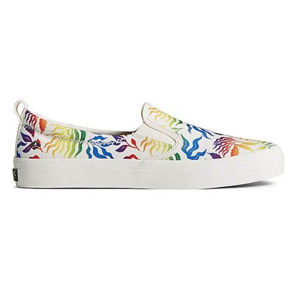Sperry Peace Rainbow Pride NWT BNIB Top Siders Slipons Boat Limited Edition - Picture 8 of 17